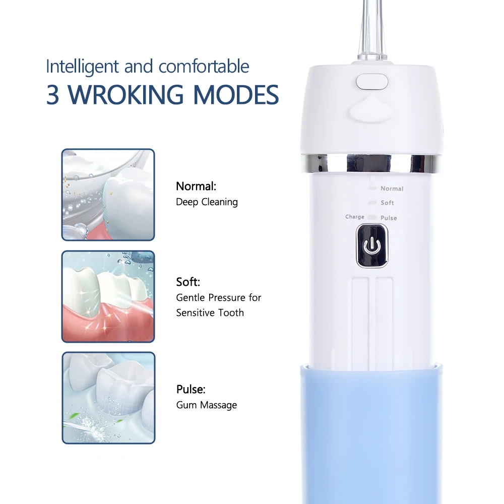 Portable Pocket Carry Dental Supplies Chinese Mini Rechargeable Gum Massage water flosser oral irrigator