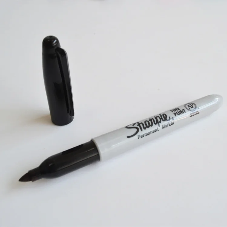 sanford sharpie 1.0mm  permanent pen oil diy marker pen 12pcs   fine point black marker