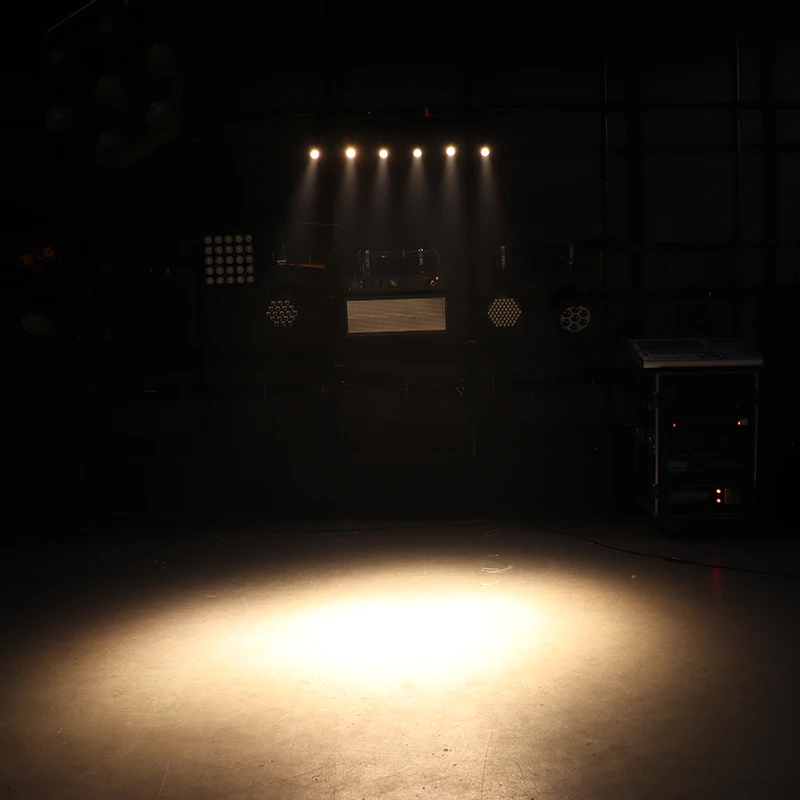 6 heads Led Pinspot Light Bar Warm white 6*10w manual Zoom DMX512 Wedding Restaurant Spotlights Bar Table Buffet 3000K Studio TV