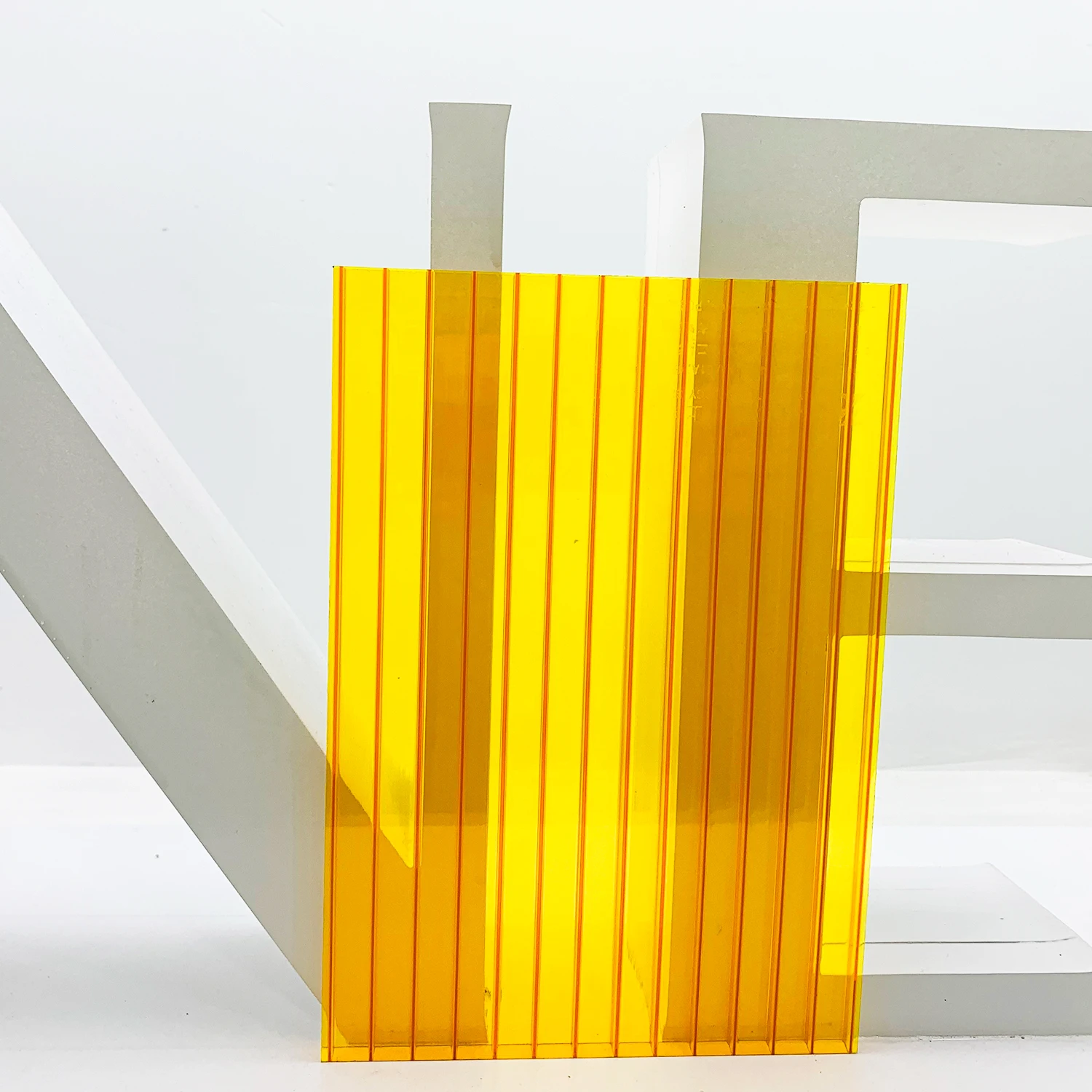 Colors customized PC sheets garden greenhouses twin wall  polycarbonate hollow sheets policarbonato alveolare