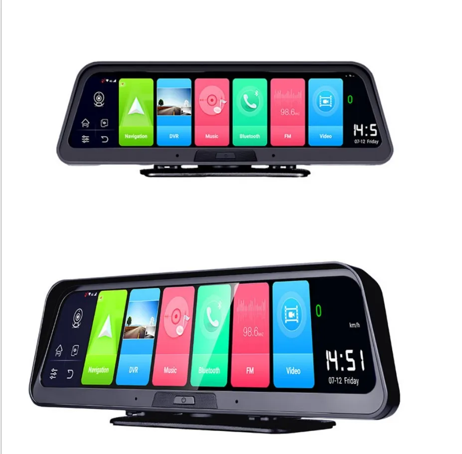 Автомобильный видеорегистратор с GPS-навигацией 10 дюймов 4G 8 1 Full HD 1080P