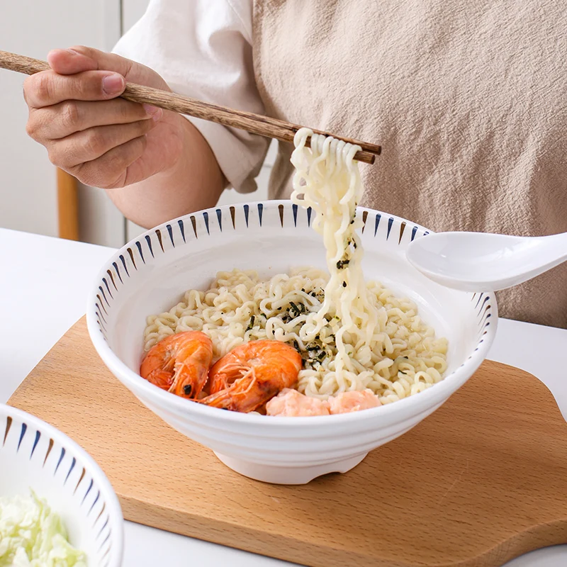 Restaurant used deep round 100% melamine ecofriend noodl ramen bowl