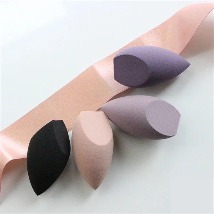 Custom oem cosmetic tools accessories box washable beauty private label super soft two cut  makeup blender foundation sponge