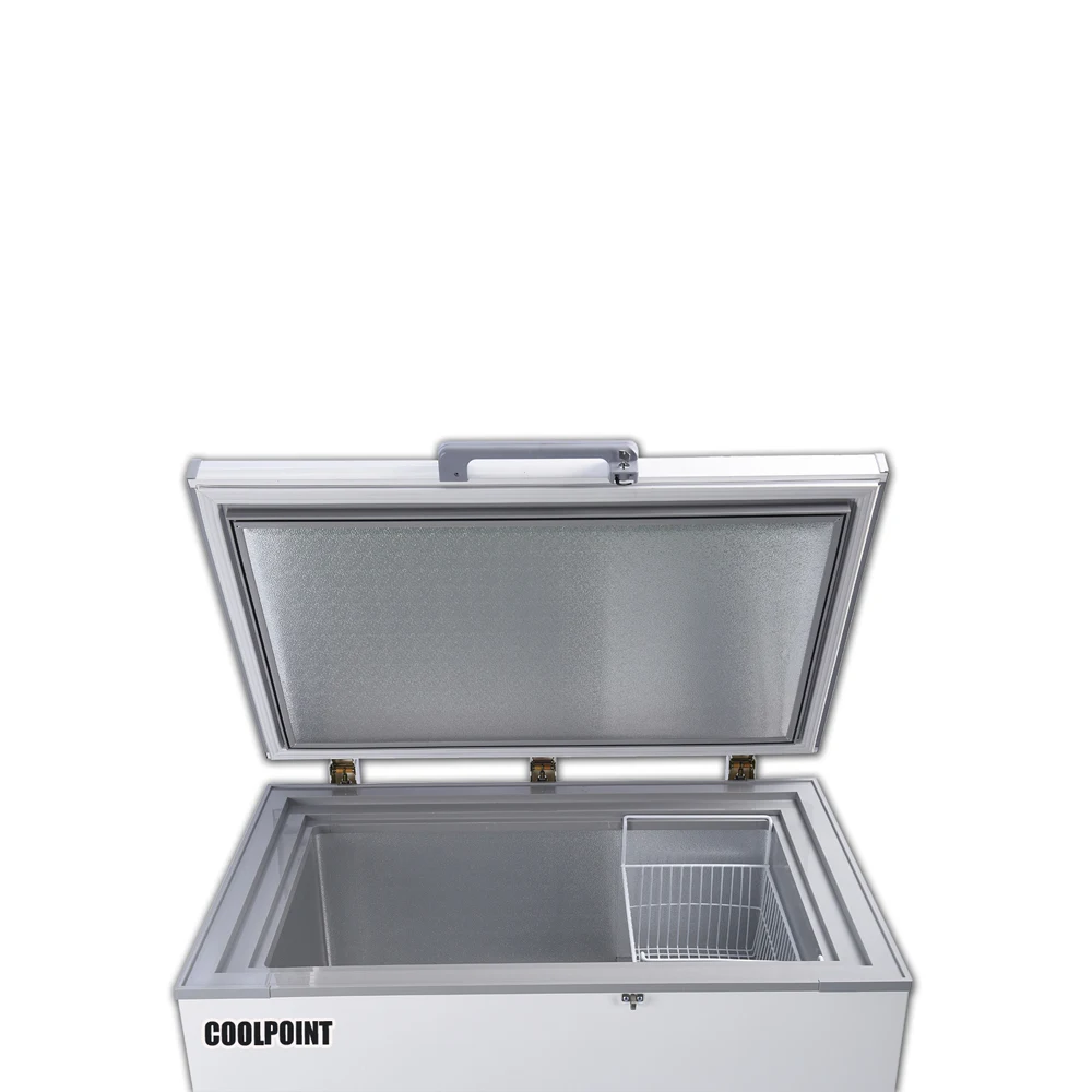 coolpoint 258 liters DC solar freezer refrigerator 12v solar fridg for sale