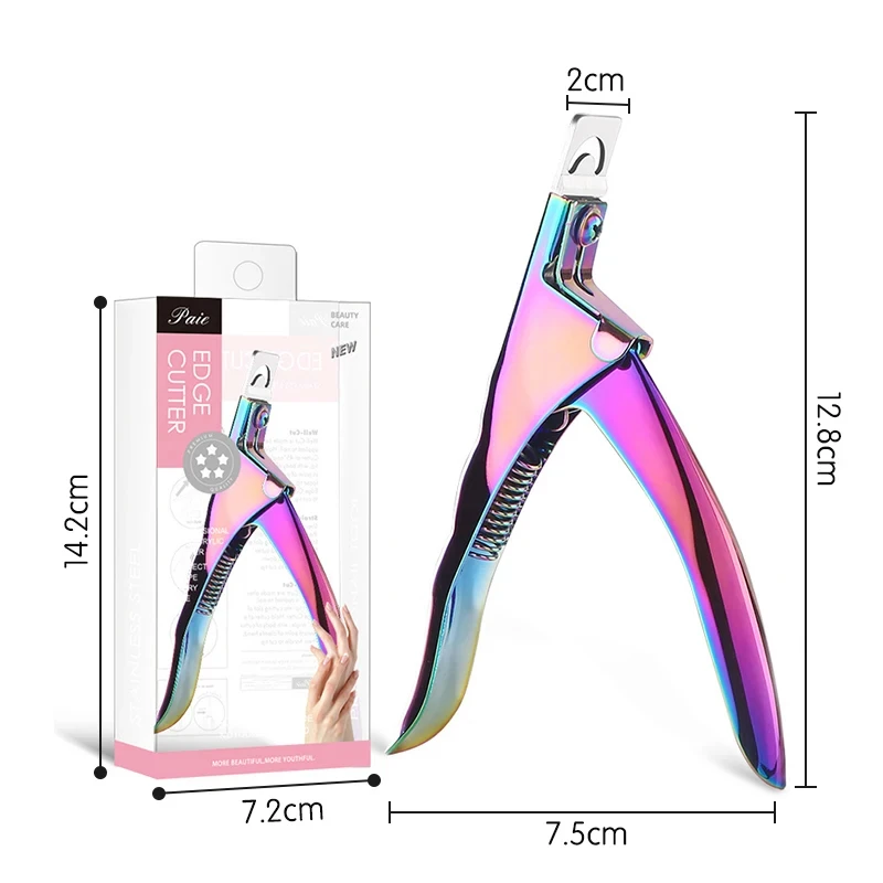 False Acrylic Nail Clipper Special Type U Cut Fake Tip Clipper Nail Manicure Edge Cutter