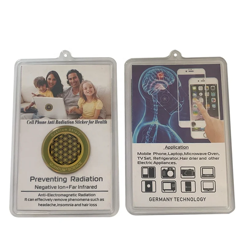2500cc negative ions ,EMF, EMR Silicone rubber anti radiation sticker /patch/chip with waterproof  for phone and computer