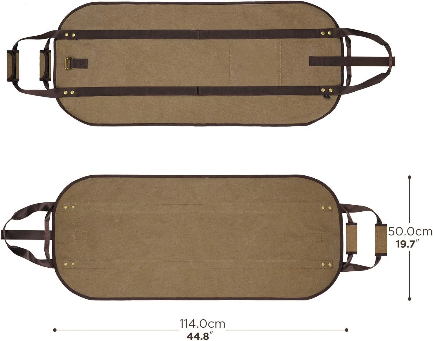 BSCI custom Fireplace 2 Handles Canvas firewood Carrier