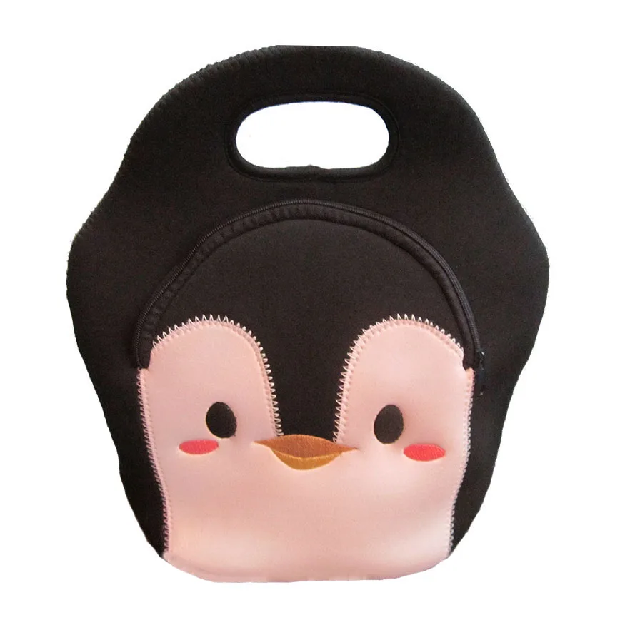 Hot sale neoprene lunch bag funny design insulated cooler lunch bag for kids
