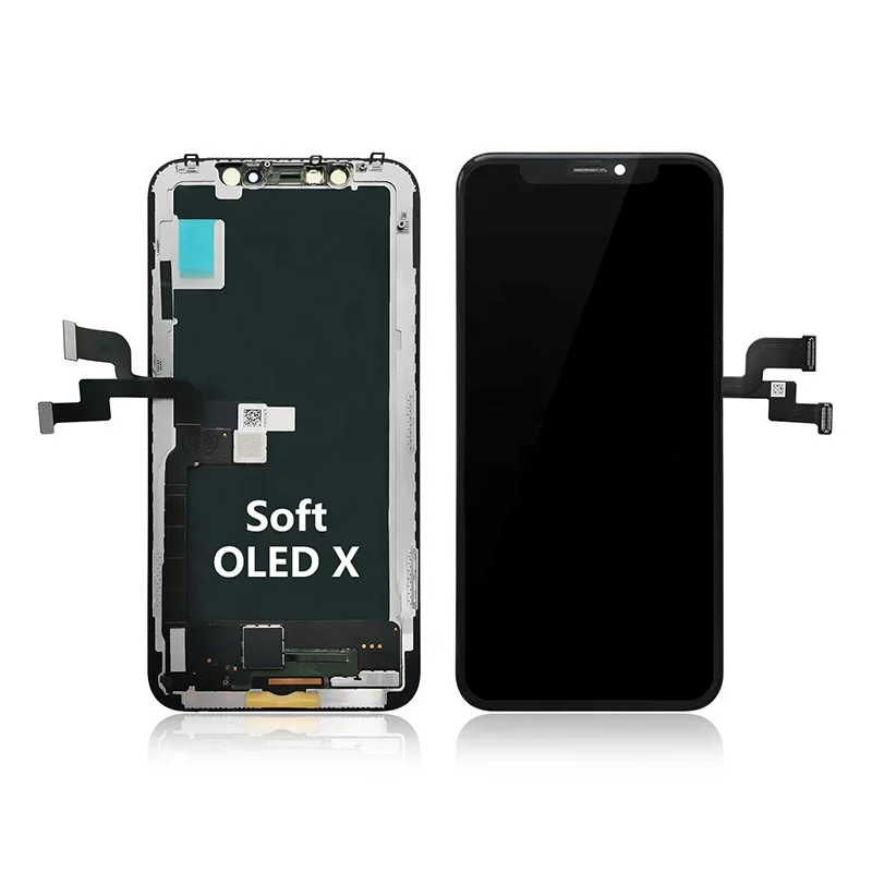 Factory suppliers parts for cellphone LCDs Soft OLED Touch Screen for iPhone X Display Replacement Digitizer Assembly