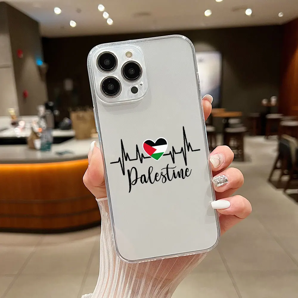 Nuoxin Wholesale Custom Designer Cell Phone Case Sublimation Luxury Waterproof Clear Palestine Phone Cases for Cellphone