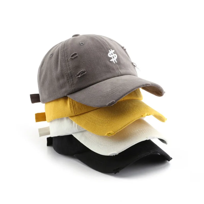 Wholesale Oem Custom High Quality 6 Panel Embroidery Logo Plain Distressed Dad Hat,Cotton Unstructured Gorras Baseball Cap