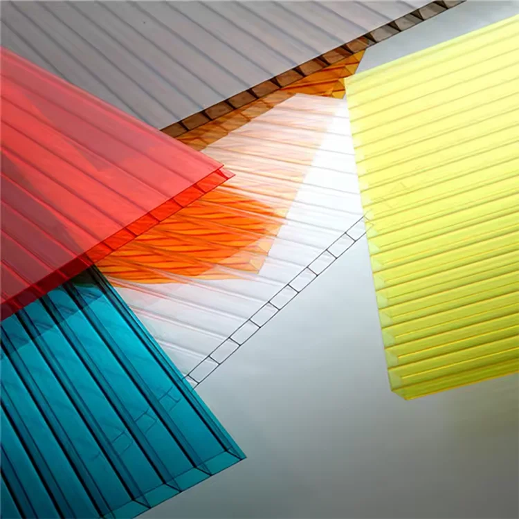 Heat Proof Twin Wall 6mm 10mm Polycarbonate Clear Roofing Sheet For Greenhouse