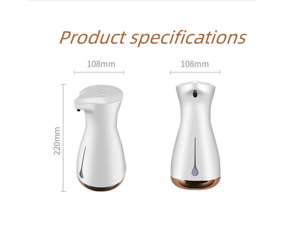 Full-Automatic Intelligent Plastic Induction Soap Dispenser and Hand Sanitizer Machine for Household Cleaning Appliance
