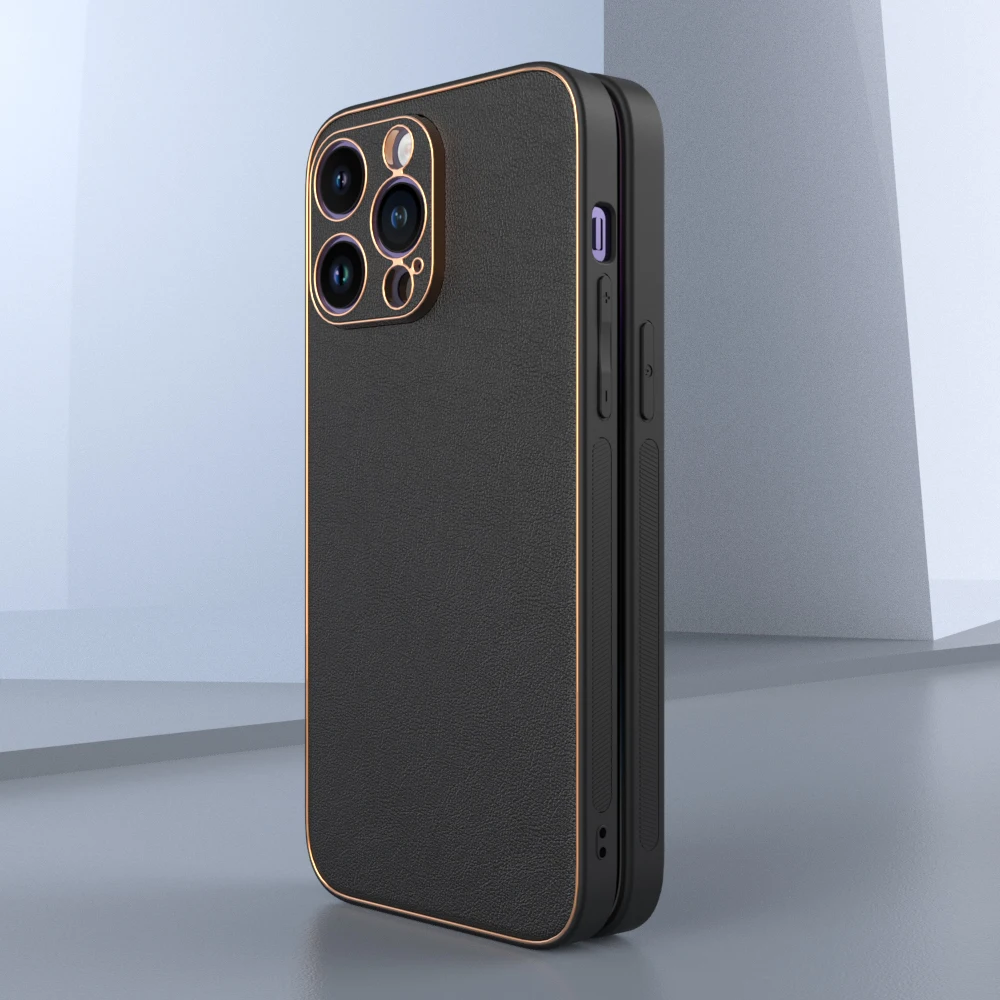 New products Mobile Accessories Luxury leather funda armor case high quality hard back cover For iPhone 14 Pro Max