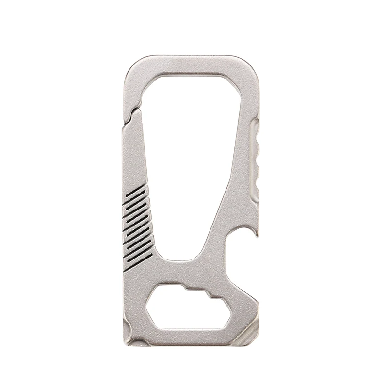 Titanium Carabiner Keychain Waist Belt Clip Anti-lost Buckle Outdoor Hiking Camping Equipment Carabiner Key Chain