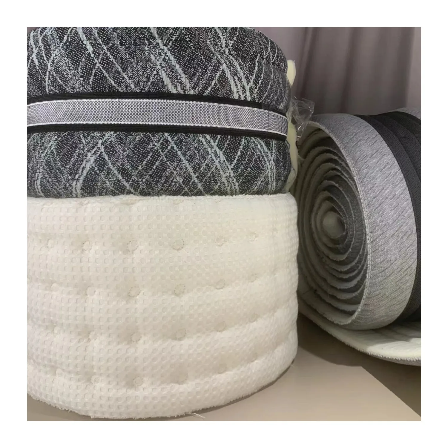 Customized Roll Quilted Fabric Mattress Side Fabric  for Border Fabric  Side of Mattress