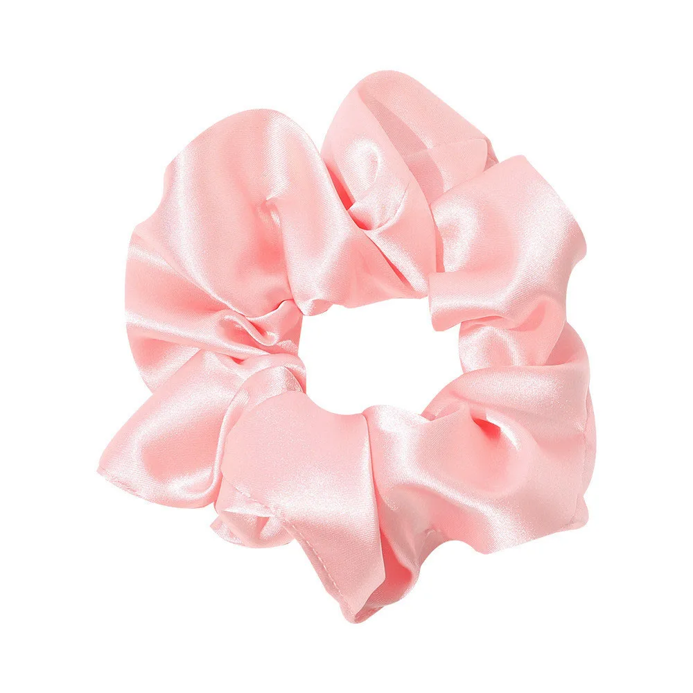 
Mgirlshe Ins Popular Satin Hair Scrunchies Satin Hairband Wholesale Pure Colors Elastic Fashion Ponytail Holder Scrunchy Girls 