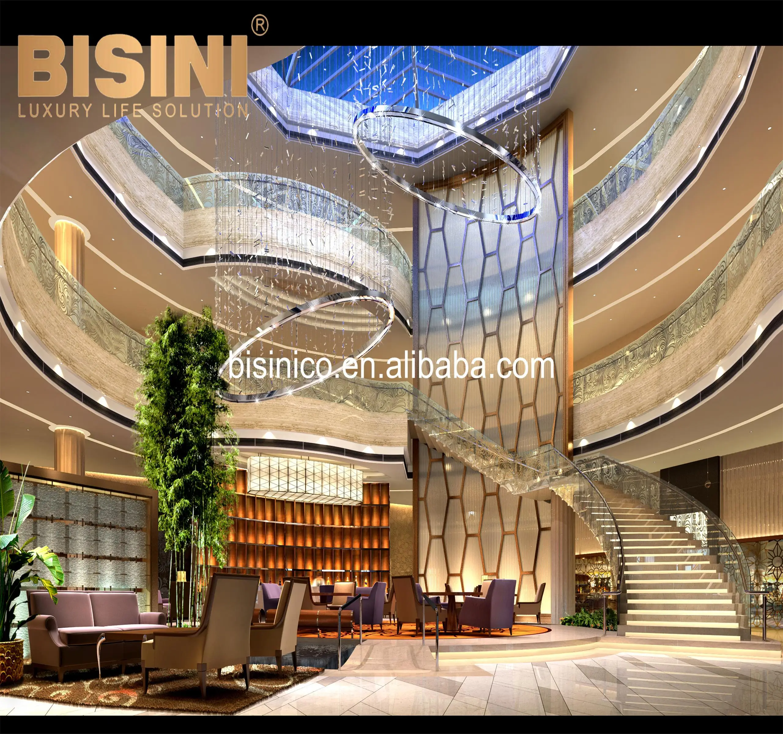 3D Max интерьер и экстерьер архитектурный дизайн для вестибюля отеля