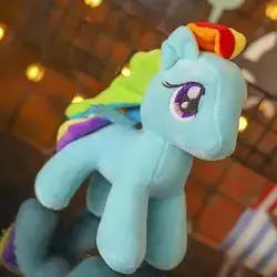Wholesale Little Poni Plush Toy Cute Poni Plush Toys MLP Colorful Horse Stuffed Doll Kids Gift Cartoon Stuffed Little Poni Toy