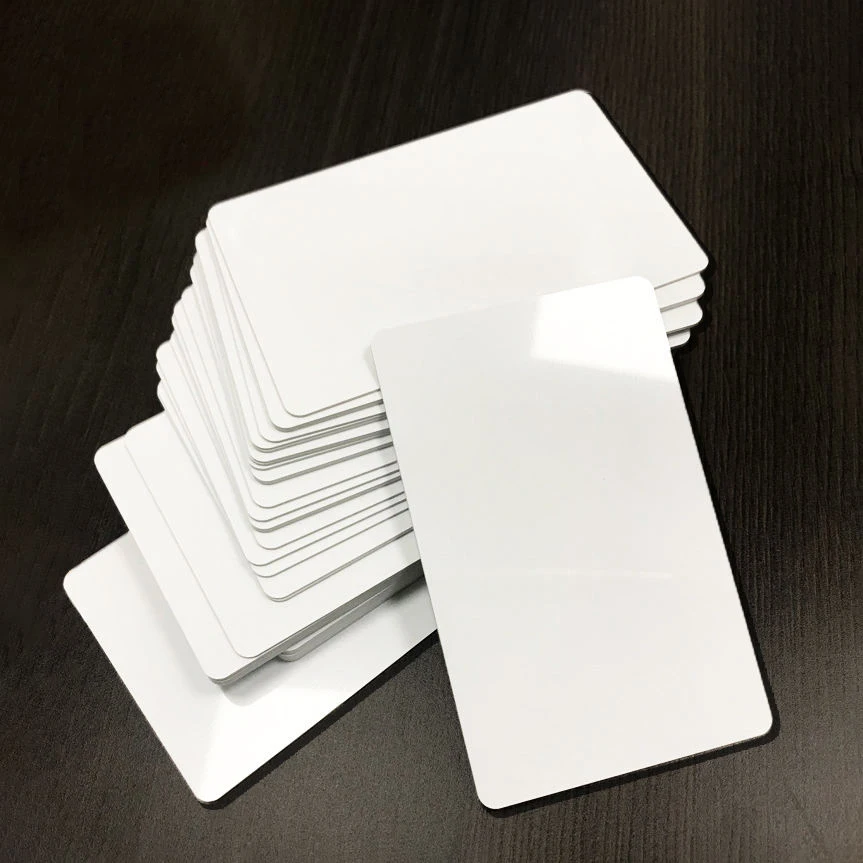 Printable RFID Ntag213 Ntag215 NFC Blank PVC 13.56mhz White Key Hotel Access Custom Nfc Card