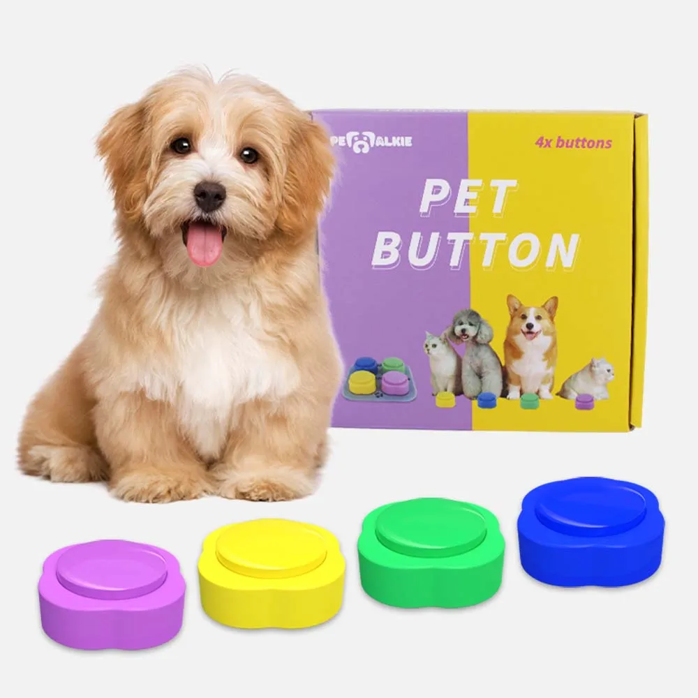 Wholesale High Quality Custom Logo Pets Talking Training Buzzer Recordable Dog Communication Button