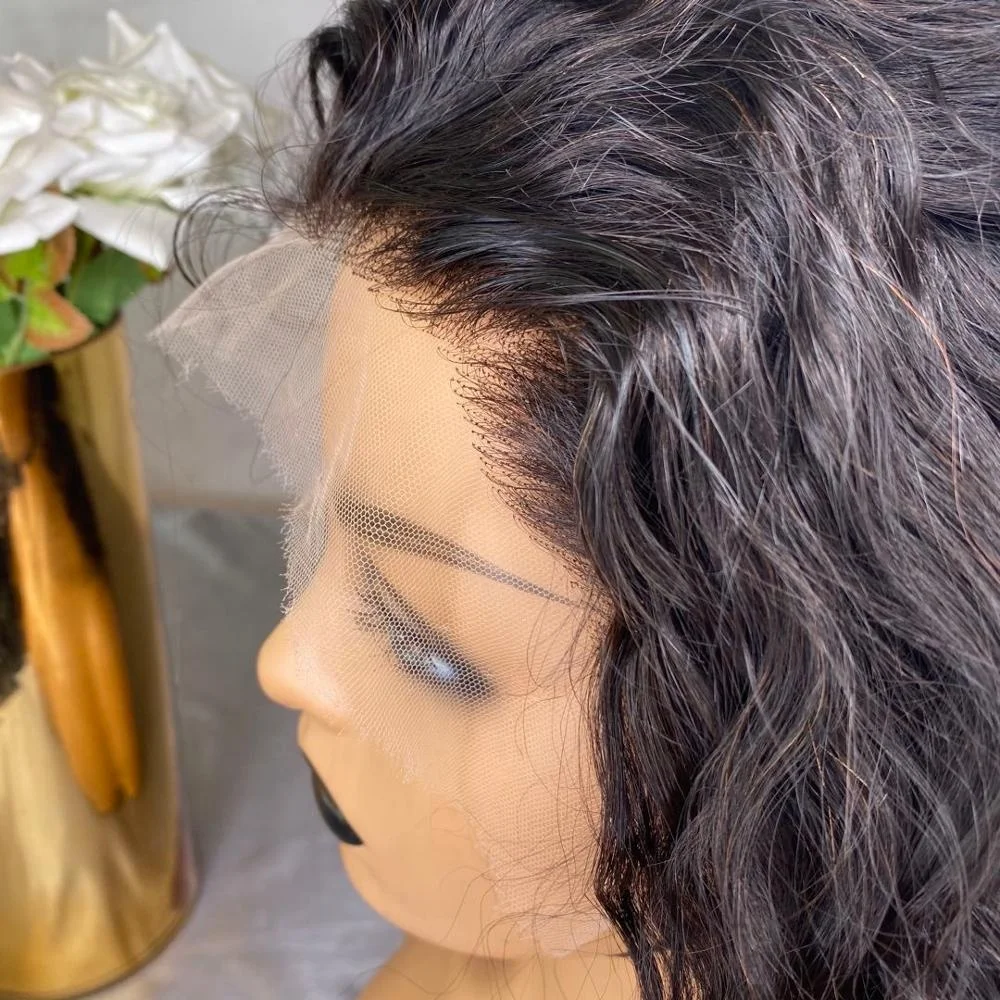 SHY Single Knots HD 360 Lace Wig 18 Inch 100% Human Hair Middle Part Hd Wigs Natural Hairline 13*6 Hd Lace frontal wigs