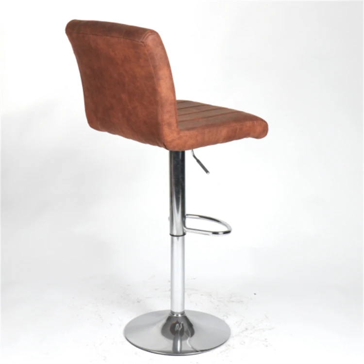 High Quality Luxury Vintage Height Adjustable Chair Kitchen High Chairs Bar Stool  Swivel Bar Chair
