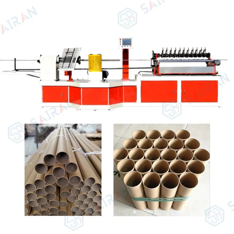 Durable perfect service multiple knives toilet paper roll core making machine