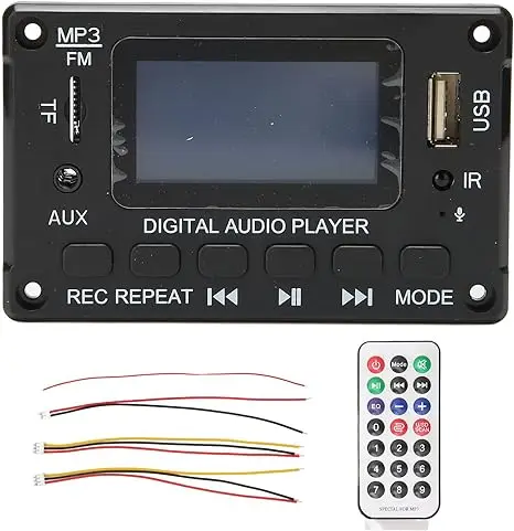 Transmitters Control Radio Receive Board 747d Audio Mp3 Usb Player Decoder Module Black Digital Led JXD Card DC 5V/12V