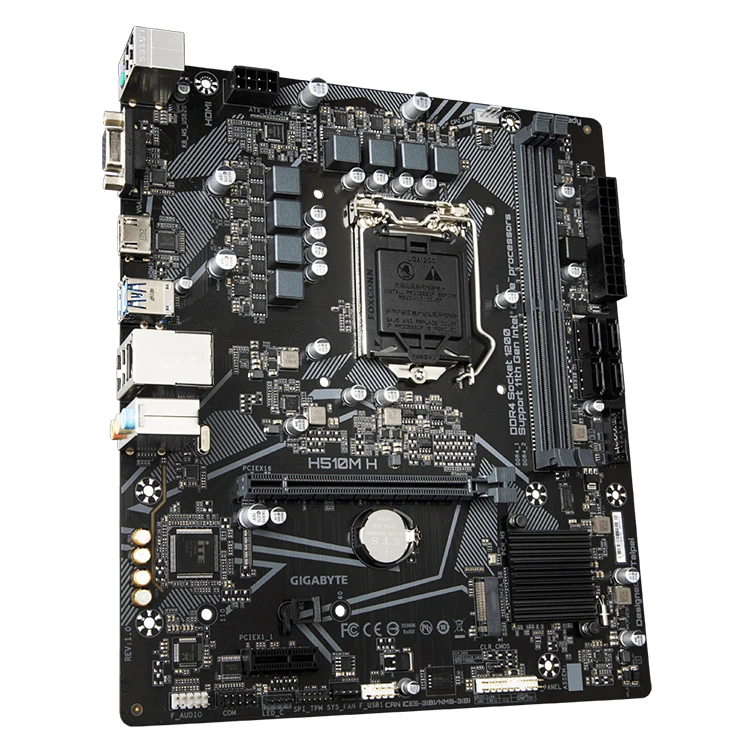 New board for GIGABYTE H510M H Motherboard . 11th and 10th Gen Intel Core Series Processors For LGA 1200 Socket 64G DDR4