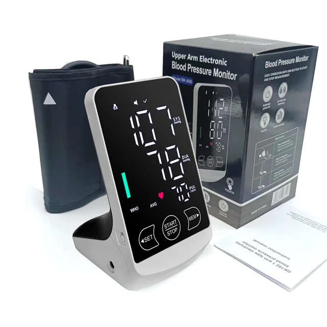 Electronic sphygmomanometer factory 24 hours blood pressure monitoring device automatic digital automatic recharge BP meter