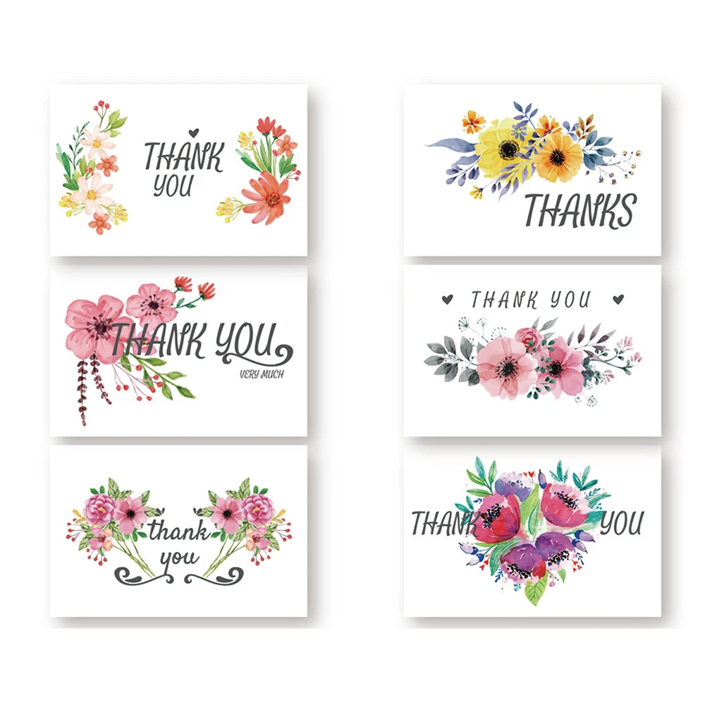 Custom Recycled  Personalized Invitation Exquisite Flower Card Set Colorful Wedding Party Postcard Thank You Cards