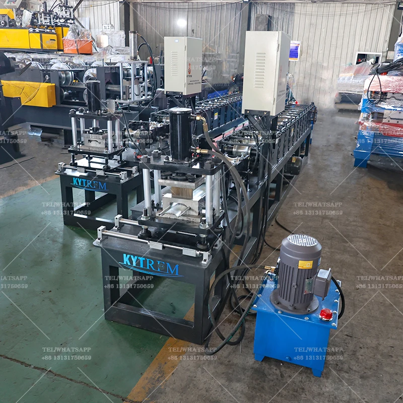 High Security Galvanized Metal Door Shutter Cold Roll Forming Machine with embossing