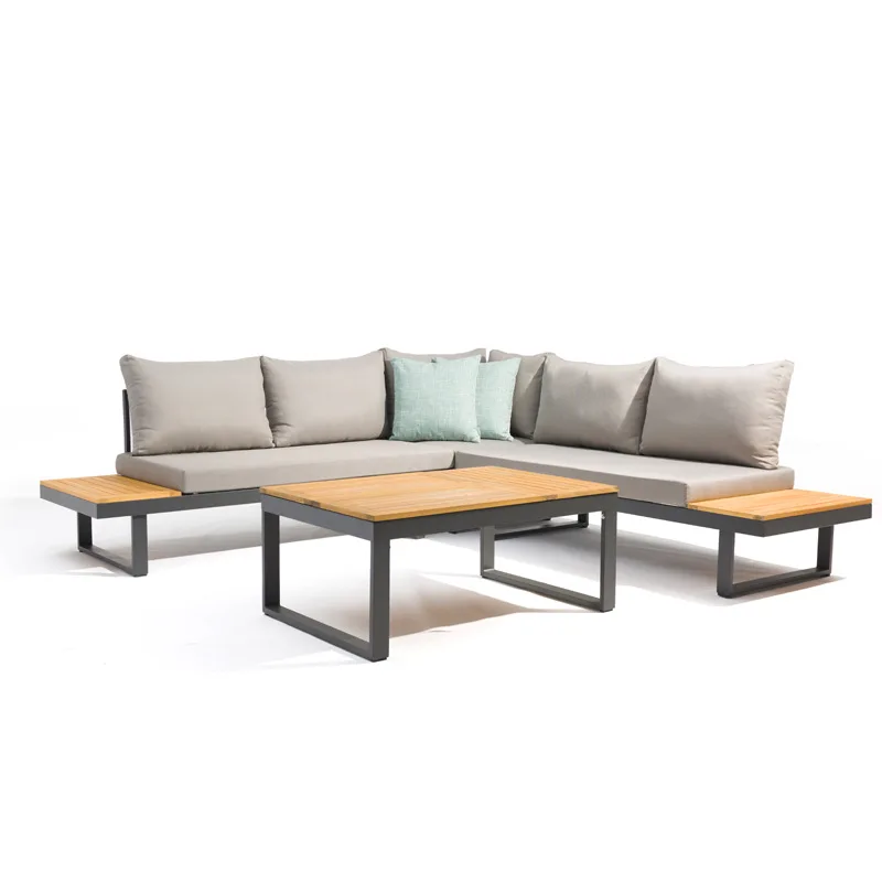 Outdoor Aluminum Alloy Garden Leisure Sofa Set Home Courtyard Flower Dew Sky for Hotel Stay and Personal Use