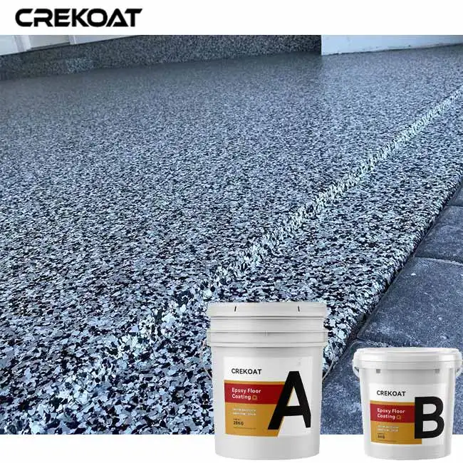 1 Liter Clear Coat Black Epoxy Floor for Residential Garage Floor