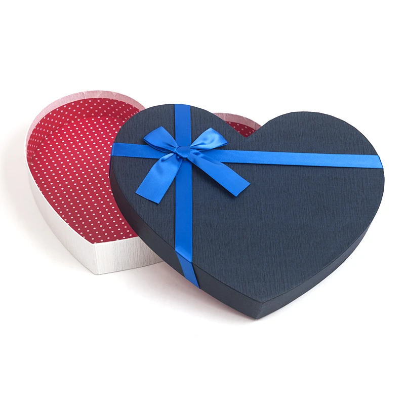 Wholesale Romantic Heart Shaped Paper Cosmetic Candle Decorative Gift Paper Box Wedding Favor Boxes