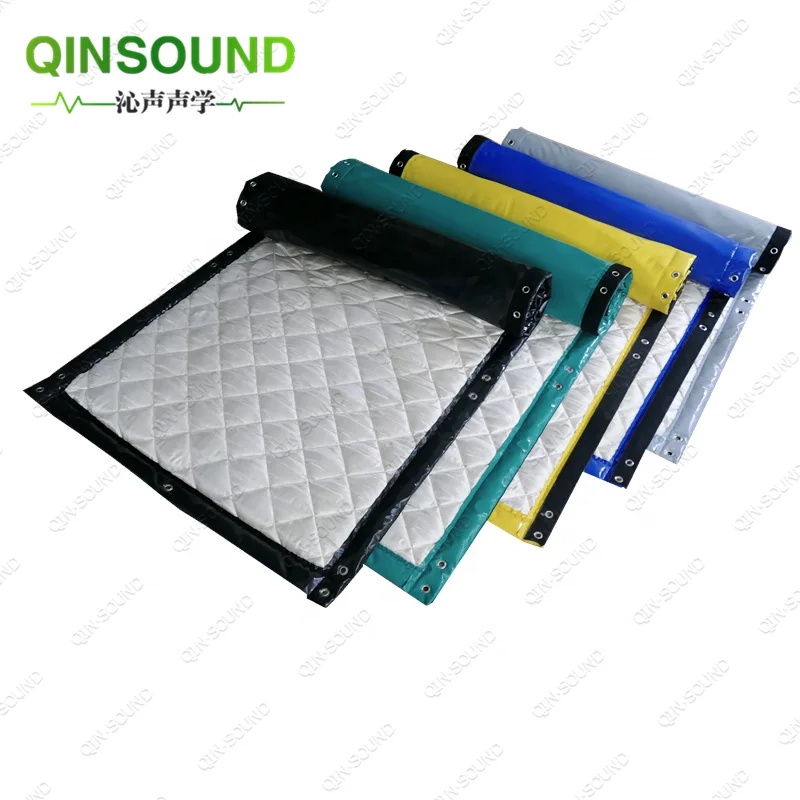 Qinsound Soundproof Fence Canvas Residential Noise Barrier Removable Thick Fence Vinyl Quality Sound Barrier Acoustic Curtains