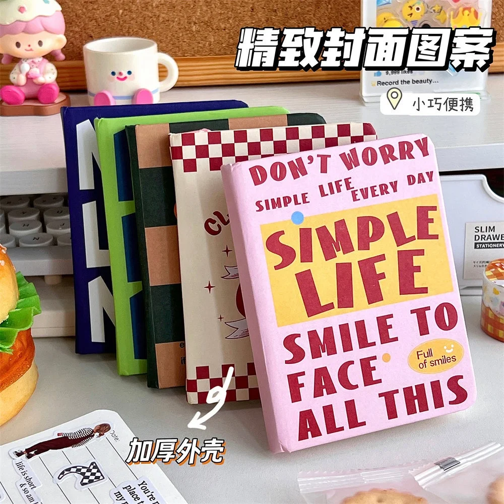 2024 New creative pocket A7 size small retro school notebooks wholesale