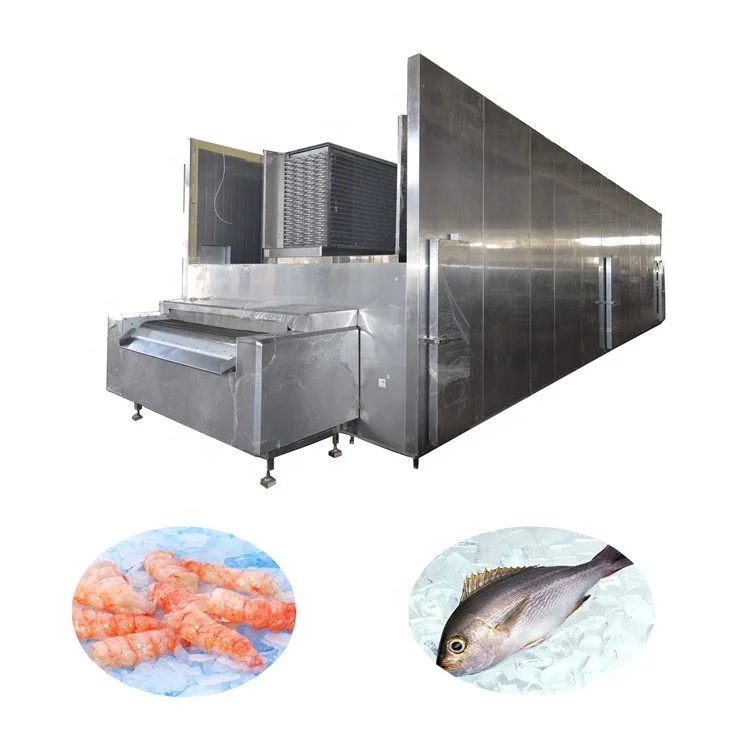 iqf quick freezing machine processing shrimp machine