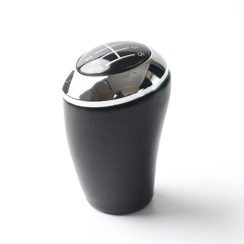 leather 5 speed chrome plated ring gear stick shift handle for Mazda 3 BK BL 5 CR CW 6 II GH CX-7 ER MX-5 NC III car gear knob