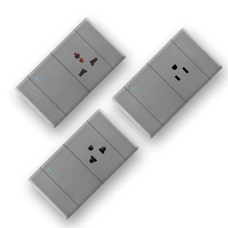 X2 Mexico Dominica Colombia ultrathin piano type switch and sockets wall switch smart American electric switch and socket