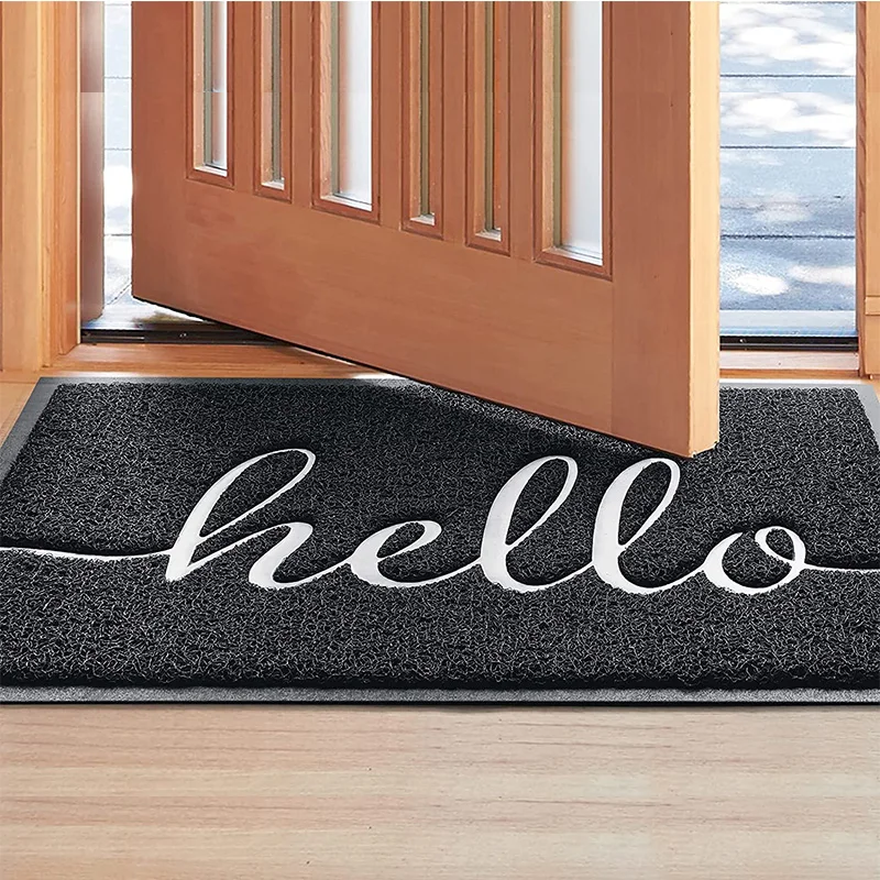waterproof anti slip custom design indoor outdoor front entrance doormat floor welcome door mat