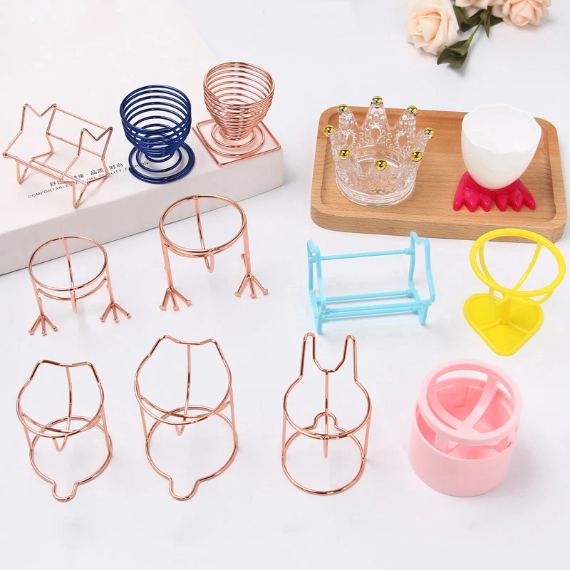 
Rose Gold Beauty Sponge Blender Holder Metal Makeup Sponge Holder Drying Rack Stand Cosmetic Powder Puff Holder 