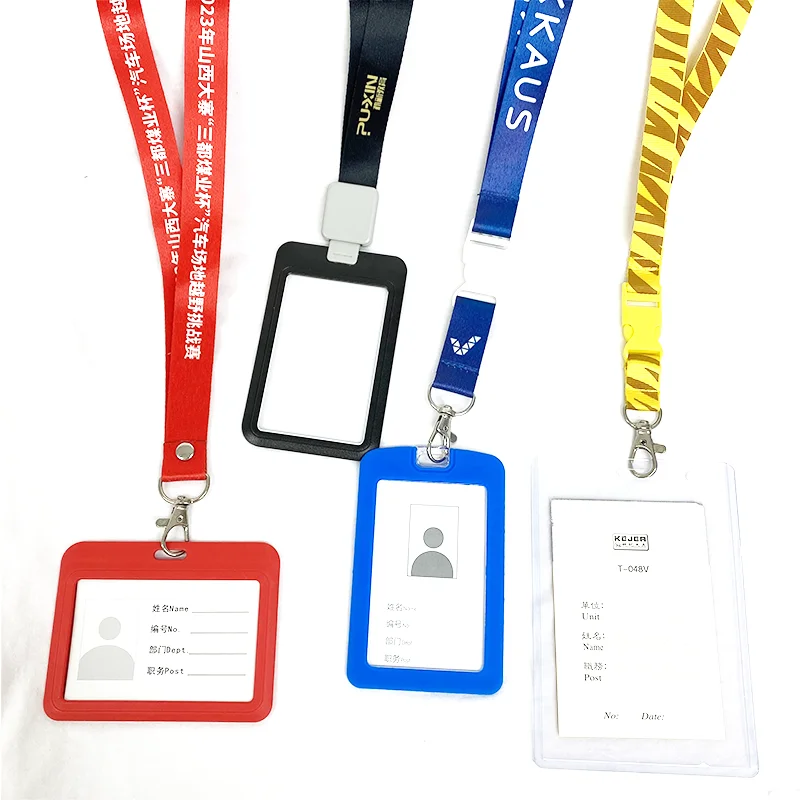 Customizable Logo Polyester Lanyard with Badge Silk Screen and Offset Printing Techniques Available