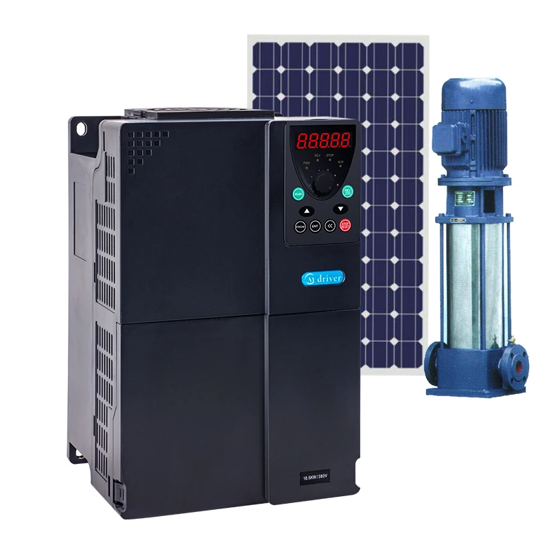 MPPT Solar VFD DC to AC Solar Water Pump Inverter for Sri Lanka Market 380V 22kw Inverter Triple