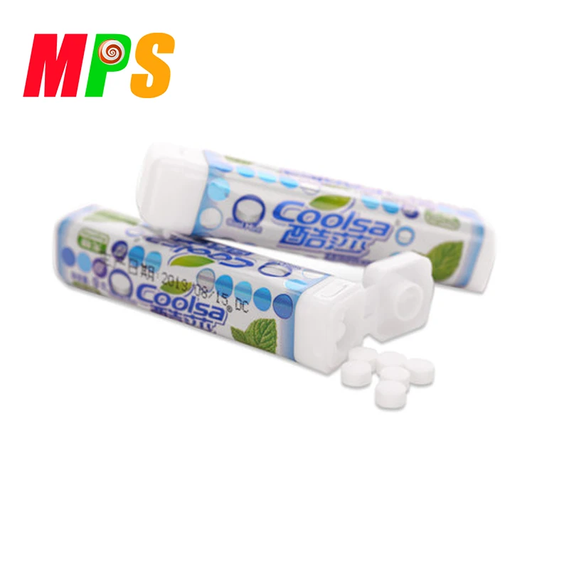 Custom made tablet candy mint strips