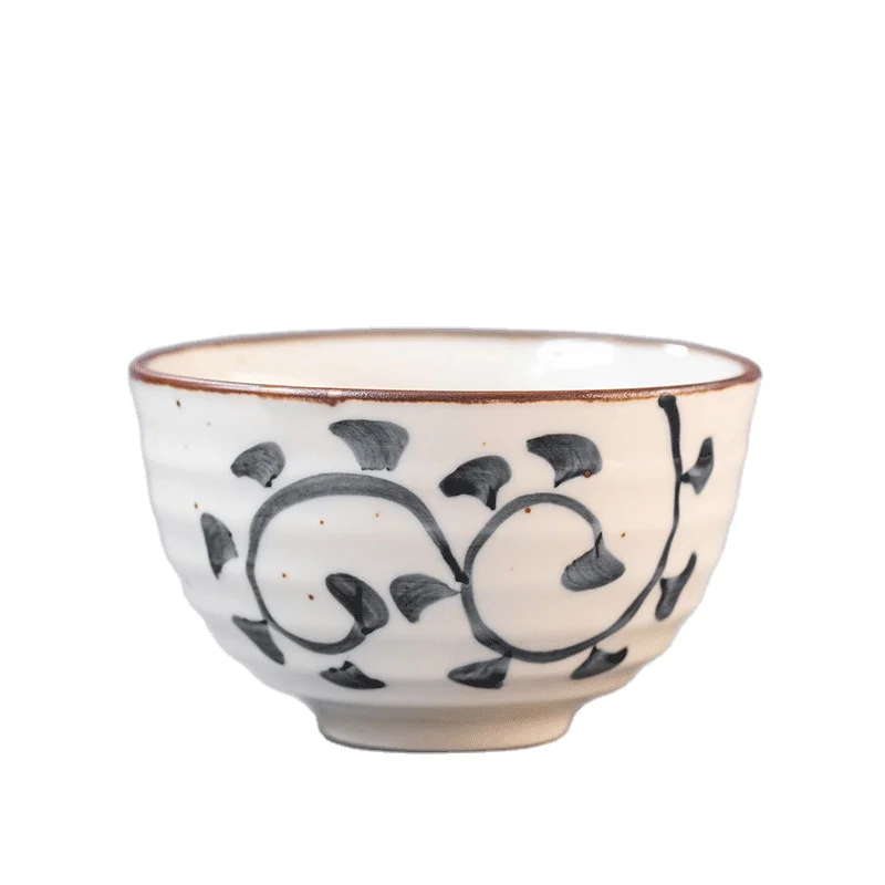 Round Ceramic Glazed Ceramic Matcha Bowl Matcha Box Cherry Bowl Matcha Tea Set