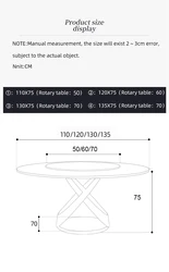 Столы с круглыми камнями из нержавеющей стали с матовой поверхностью из розового золота, белый поворотный спеченный камень, обеденный стол для отеля, мраморный обеденный стол