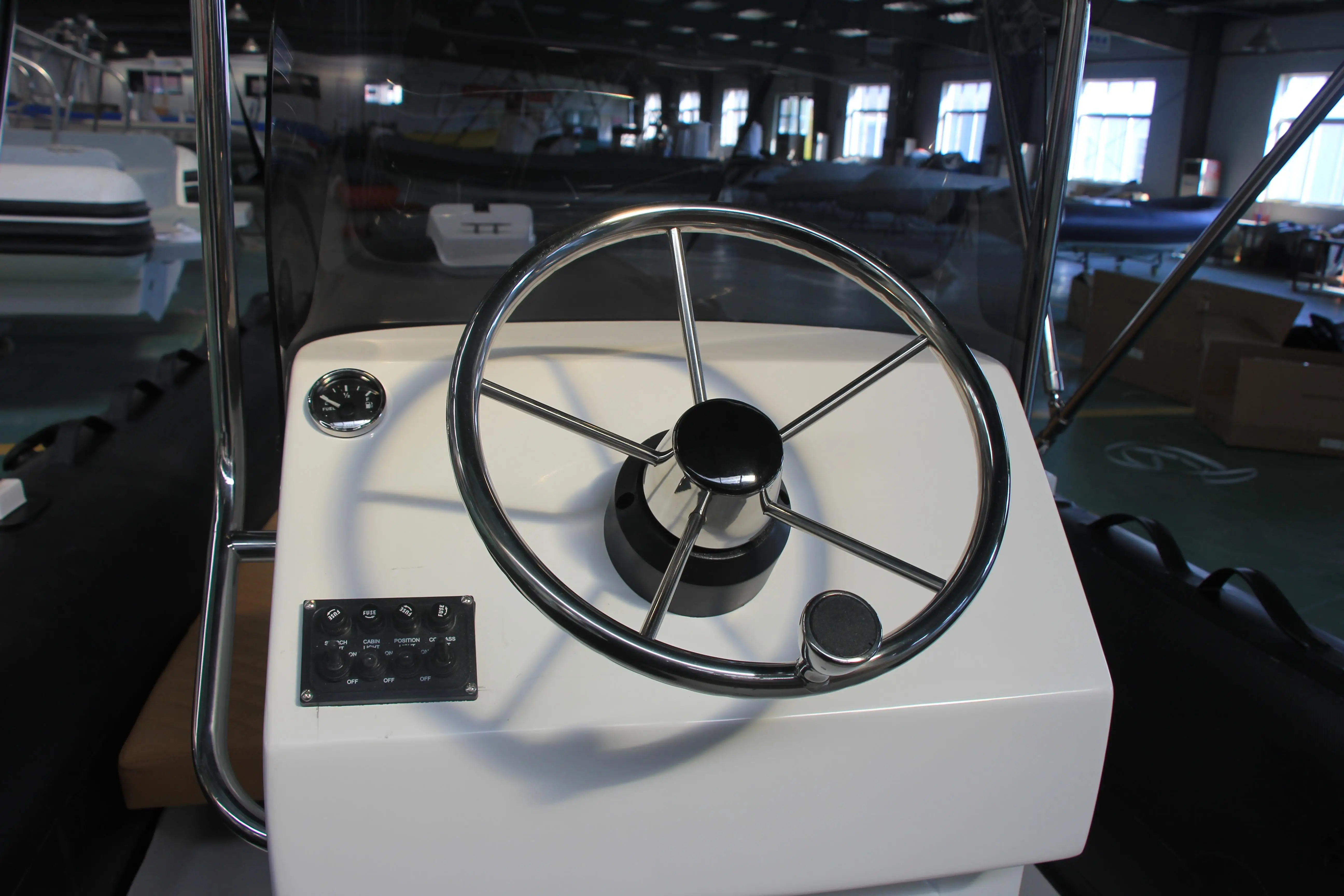 Hot Sale High Speed 540cm Semi Rigid Inflatable Fiberglass RIB Boat  Fishing Boat Patrol RIB540 for sale