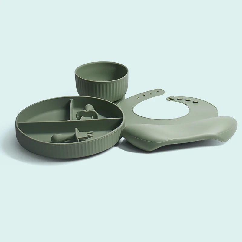 Legenday Baby Feeding Bowl Set Food Grade Silicone Plate Suction Bowl Feeding Bpa Free Baby Plate Baby Bowl